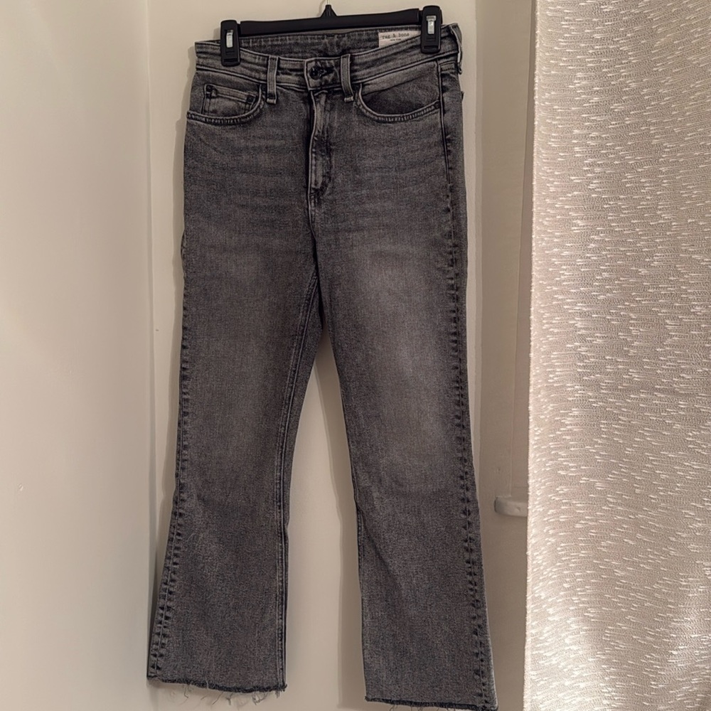 Rag and bone Nina high rise angle flare size 27